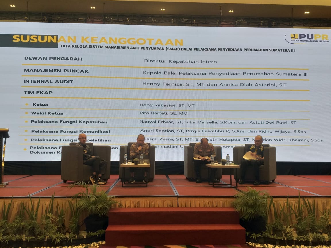 Koordinator Intelijen Kejati Riau Menjadi Narasumber Anti Penyuapan di Balai Penyediaan Perumahan Su